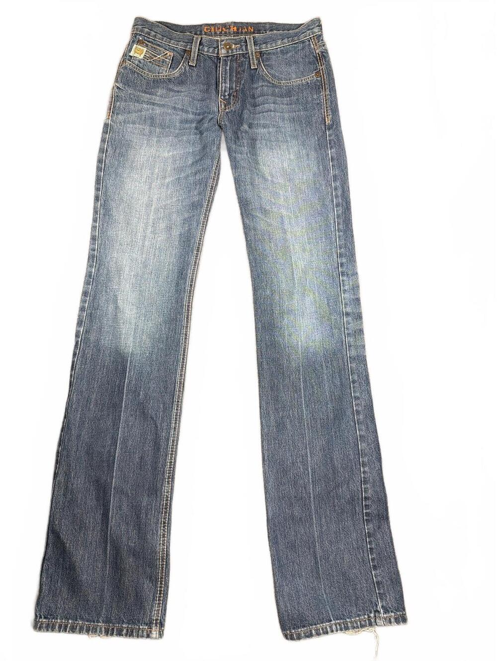 Cinch Ian Men's Blue Denim Jeans Size 31x38 Straight Fit MB64636